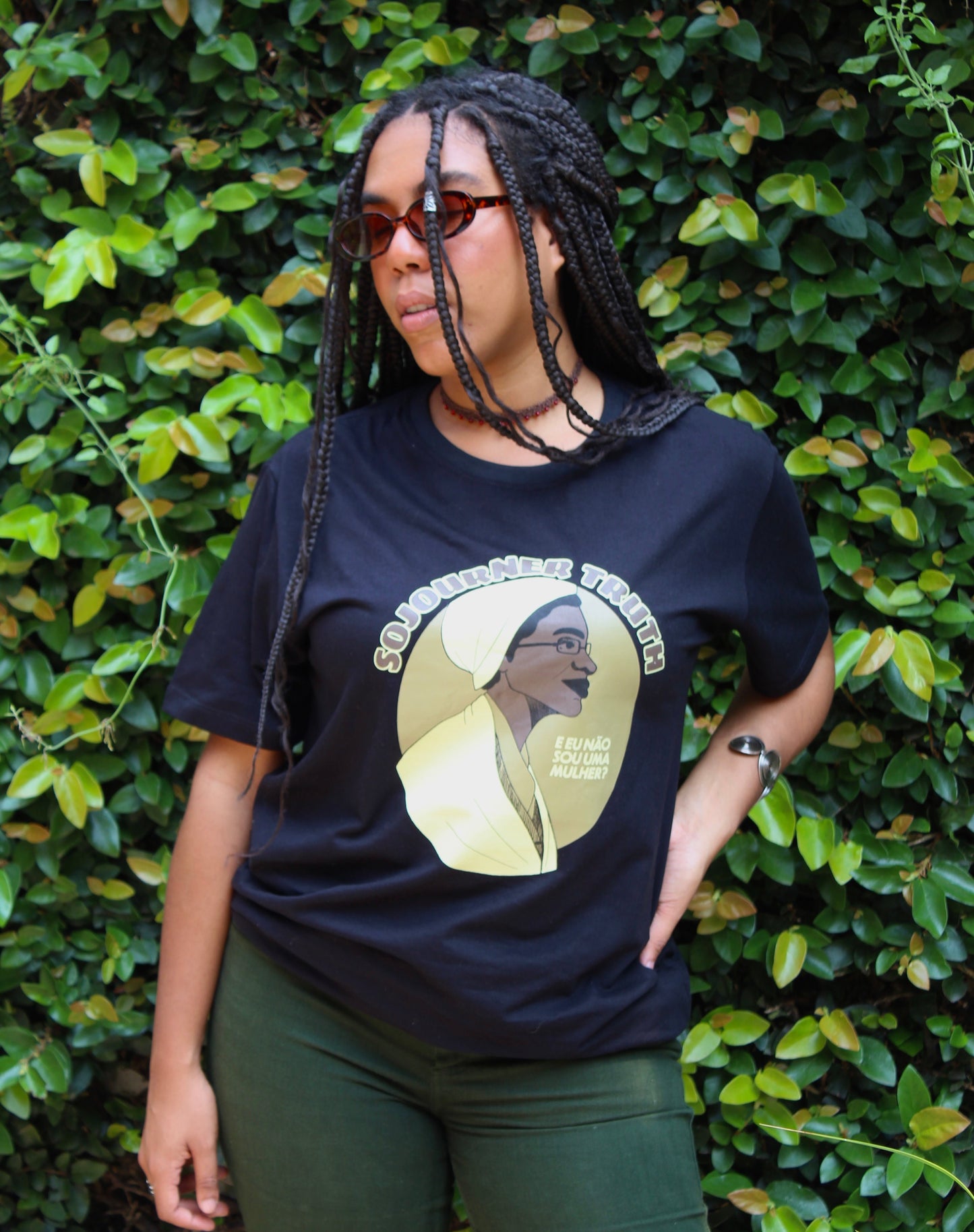 Camiseta Oversized Sojourner Truth (Preta)