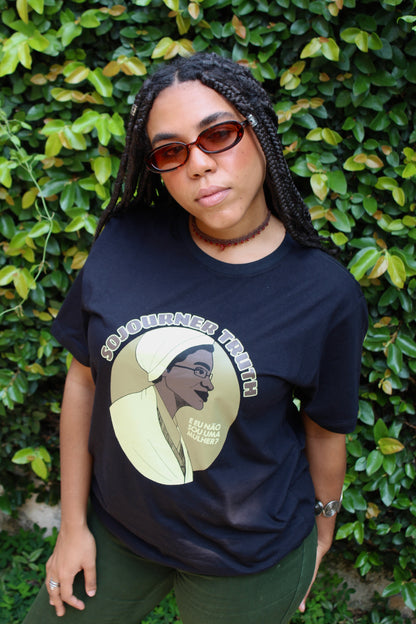 Camiseta Oversized Sojourner Truth (Preta)