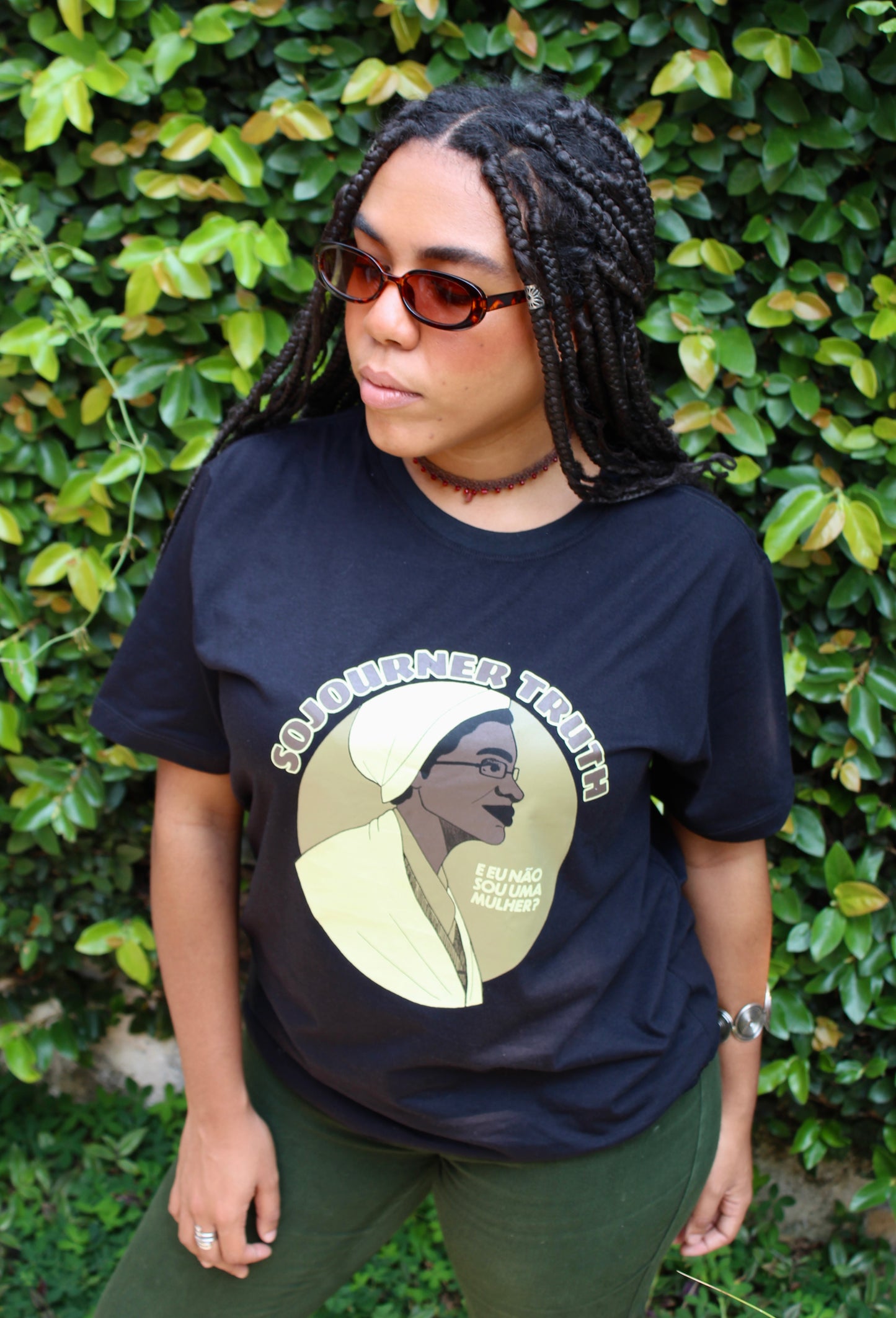 Camiseta Oversized Sojourner Truth (Preta)