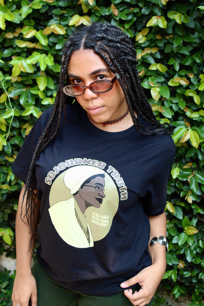 Camiseta Oversized Sojourner Truth (Preta)