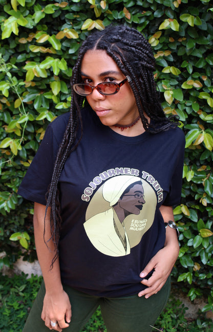 Camiseta Oversized Sojourner Truth (Preta)